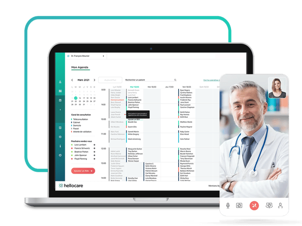 agenda teleconsultation Hellocare agenda teleconsultation Hellocare